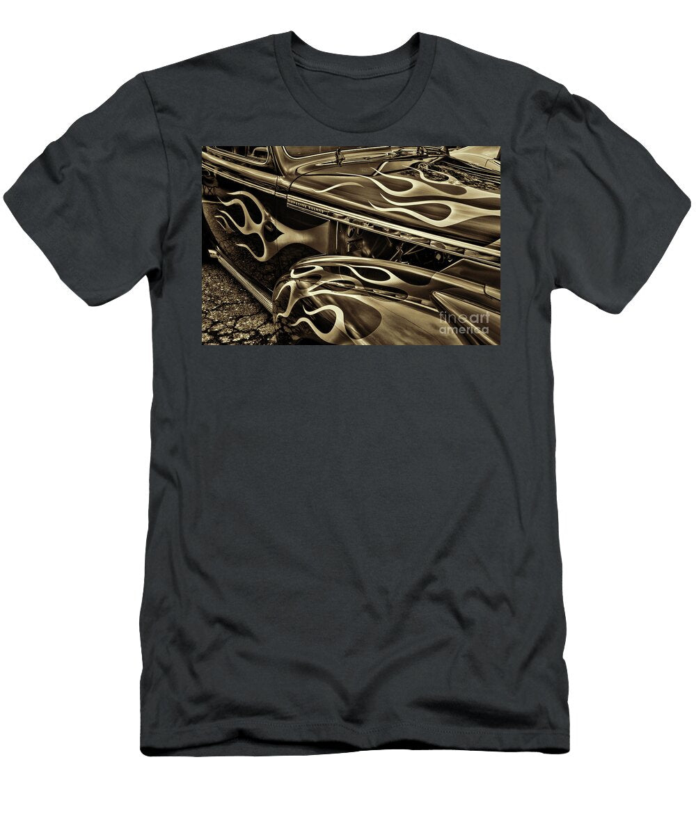 Hot Rod All Flamed Out Sepia Paul Ward T-Shirt
