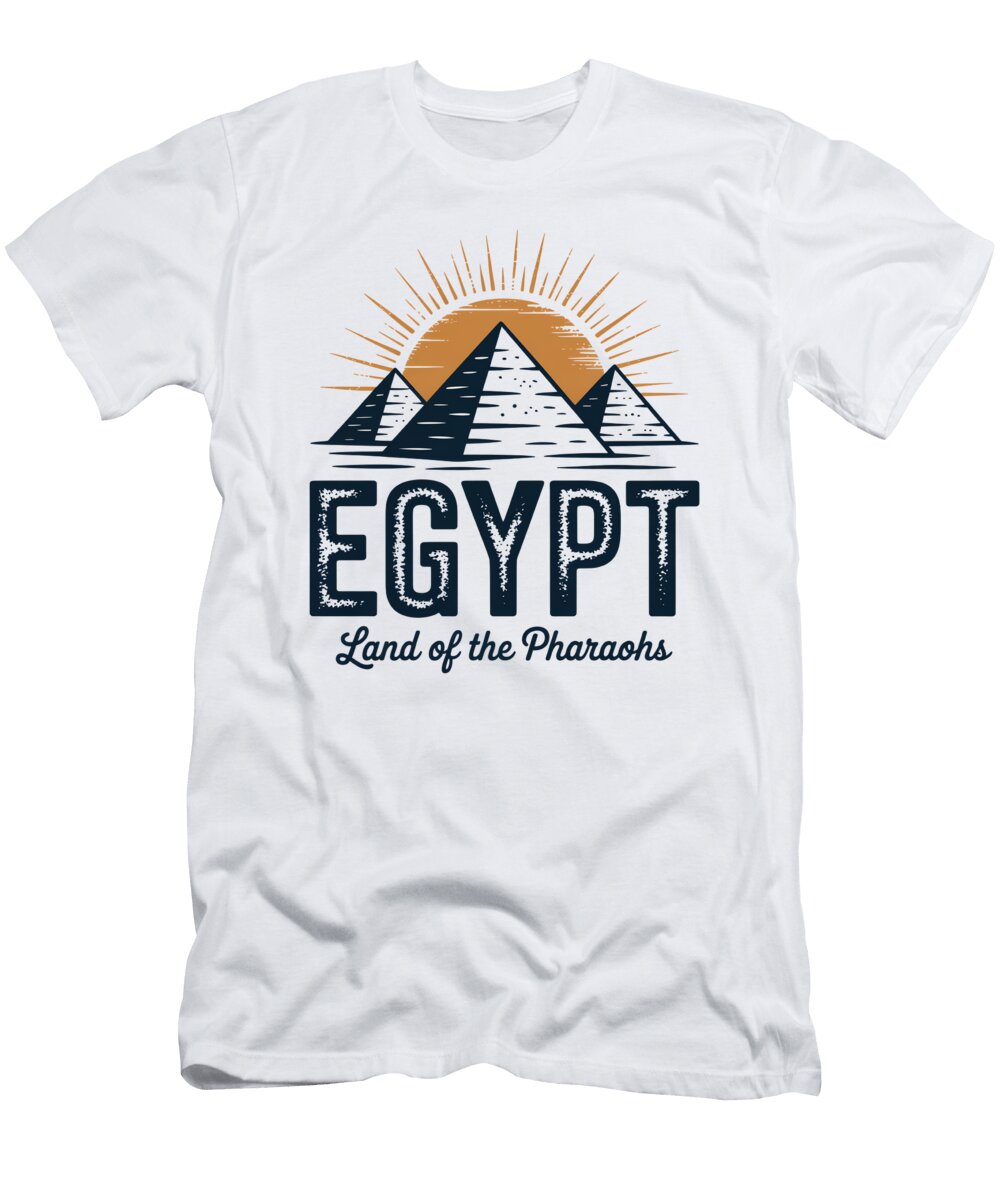 Land of the Pharaos Egypt Pyramid Moon T-Shirt
